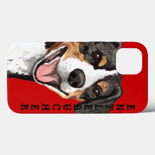 Farbblock Entlebucher Case-Mate iPhone Hülle (Rückseite (Horizontal))