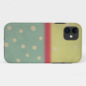 Farbblock-Fall-Tupfen Case-Mate iPhone Hülle (Rückseite (Horizontal))