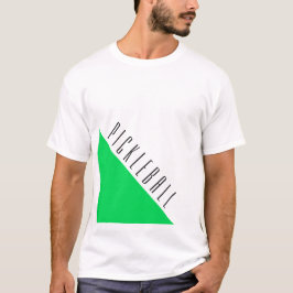 Farbblock für das helle grüne Pickleball-Logo T-Shirt