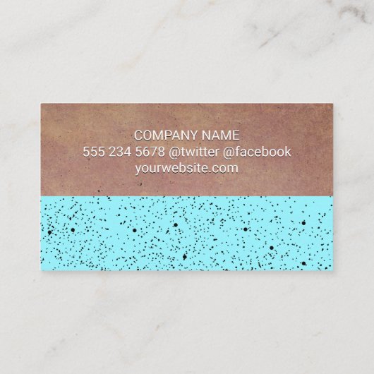 Farbblock für die Textur Visitenkarte (Rückseite)