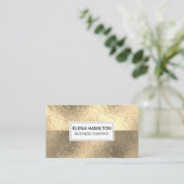 Farbblock für goldene Fohlen Visitenkarte (Stehend Vorderseite)