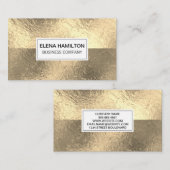 Farbblock für goldene Fohlen Visitenkarte (Vorne/Hinten)