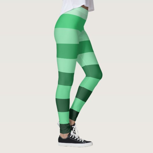 Farbblock für grüne Streifen Leggings (Rechts)
