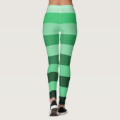 Farbblock für grüne Streifen Leggings (Rückseite)