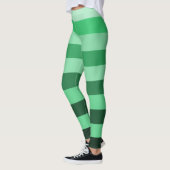 Farbblock für grüne Streifen Leggings (Links)