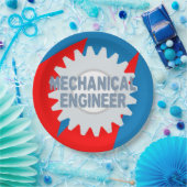 Farbblock für Mechaniker Pappteller (Party)