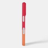 Farbblock für Monogramm, dunkelrosa und orange Case-Mate iPhone Hülle (Rückseite / Rechts)