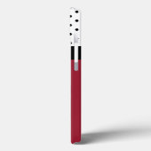 Farbblock für Monogramm, scharf, Schwarz-weiße Pun Case-Mate iPhone Hülle (Rückseite / Links)