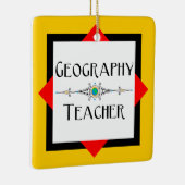 Farbblock Geografischer Lehrer Keramikornament (Rechts)