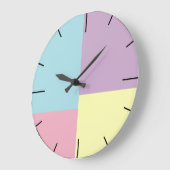 Farbblock, geometrisch große wanduhr (Winkel)