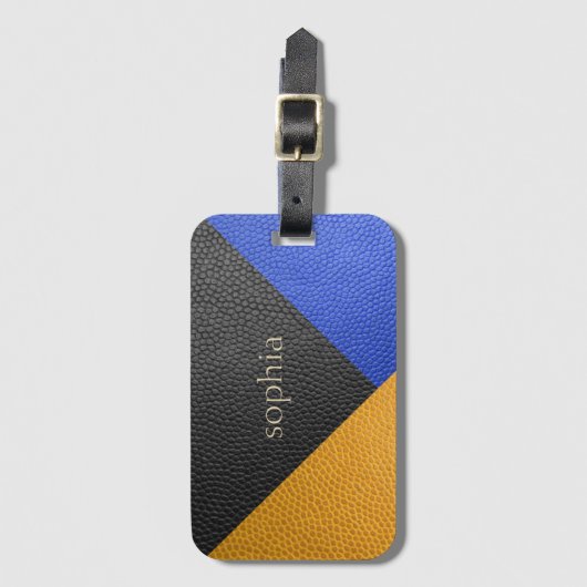 Farbblock-Gepäckmarke Gepäckanhänger (Vorderseite Vertikal)