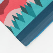 Farbblock Gestrippte Landschaft Gestaltung Cooler Fleecedecke (Ecke)
