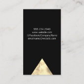 Farbblock Gold Visitenkarte (Rückseite)