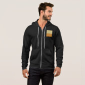 Farbblock Graphic Fleece Hoodie (Vorne ganz)