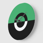 Farbblock Große Wanduhr (Winkel)