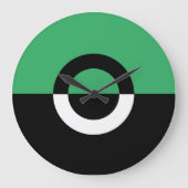 Farbblock Große Wanduhr (Vorderseite)