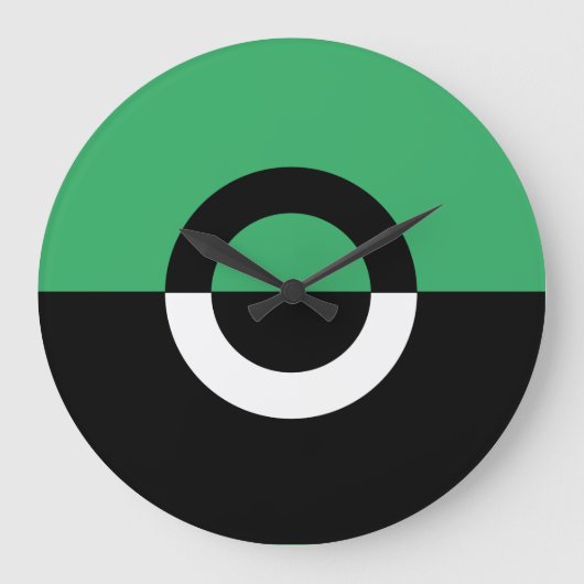 Farbblock Große Wanduhr (Vorderseite)