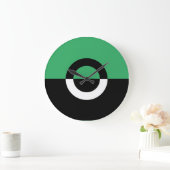 Farbblock Große Wanduhr (Zuhause)