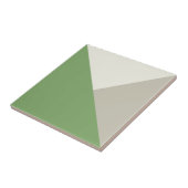 Farbblock Grün Beige Fliese (Seite)