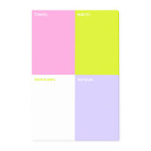 Farbblock-Haftnotizen Mittel Post-it Klebezettel