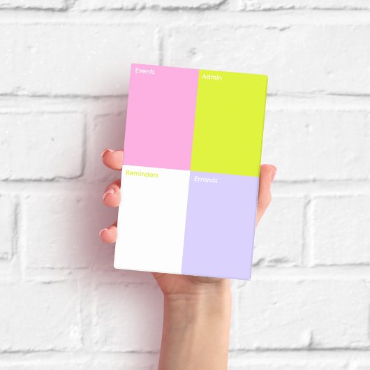 Farbblock-Haftnotizen Mittel Post-it Klebezettel