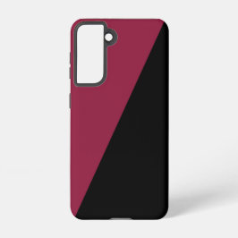 Farbblock-Handy-Gehäuse (Schwarz & Berry Rot) Samsung Galaxy Hülle