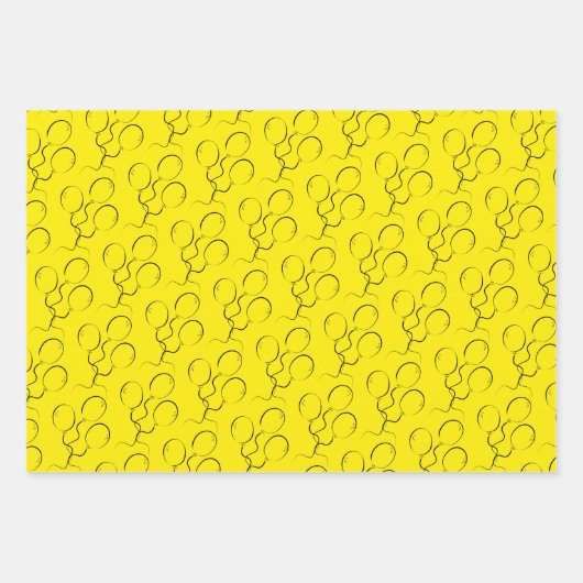 Farbblock Happy Birthday Occasion Geschenkpapier Set (Vorderseite 2)