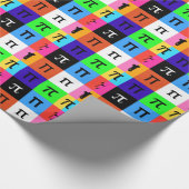 Farbblock Happy Pi Tag Geschenkpapier (Ecke)