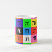 Farbblock Happy Pi Tag Kaffeetasse (Mittel)