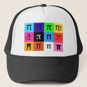 Farbblock Happy Pi Tag Truckerkappe