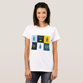 Farbblock hebrew hanukkah T-Shirt (Vorne ganz)