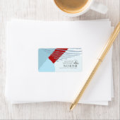 Farbblock Hochzeit Winter ID740 Adressaufkleber (Insitu)