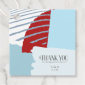 Farbblock Hochzeit Winter ID740 Geschenkanhänger (Vorderseite)