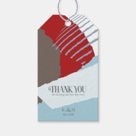 Farbblock Hochzeit Winter ID740 Geschenkanhänger