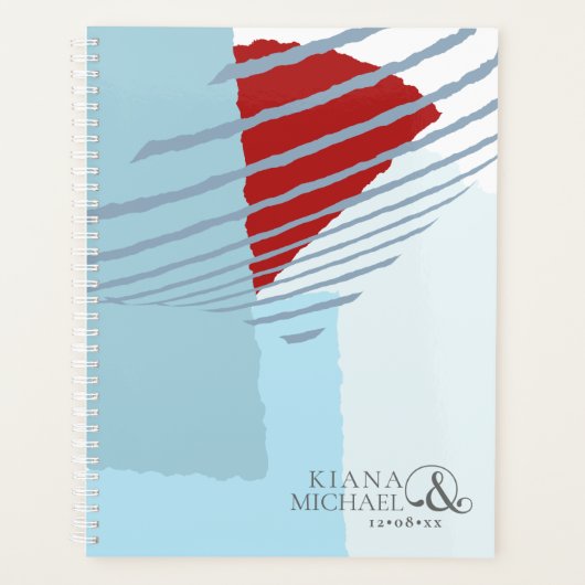 Farbblock Hochzeit Winter ID740 Planer (Vorderseite)