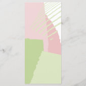 Farbblock-Hochzeitmenü Frühjahr-ID740 Menükarte (Rückseite)