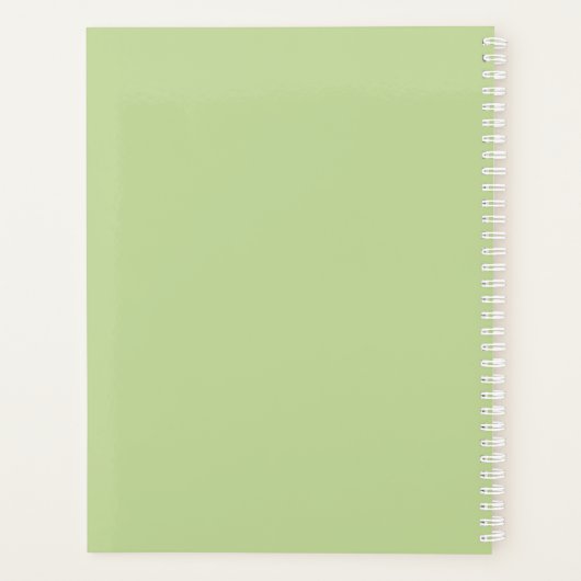 Farbblock Hochzeitsfeder-ID740 Planer (Rückseite)