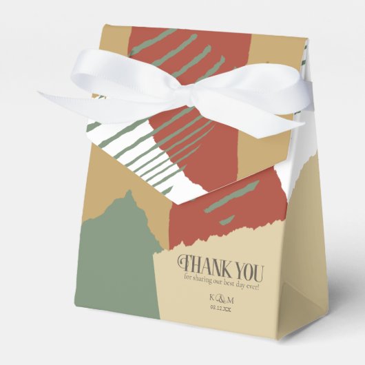 Farbblock Hochzeitskennziffer740 Geschenkschachtel (Vorderseite)