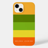 Farbblock Horizontal gestreift Farbeneinfarbiges M Case-Mate iPhone Hülle (Rückseite)