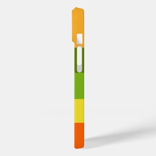 Farbblock Horizontal gestreift Farbeneinfarbiges M Case-Mate iPhone Hülle (Rückseite / Links)