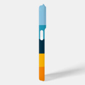 Farbblock Horizontal gestreift Farbeneinfarbiges M Case-Mate iPhone Hülle (Rückseite / Rechts)