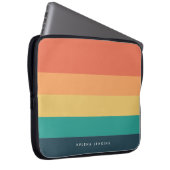 Farbblock Horizontal gestreift Farbeneinfarbiges M Laptopschutzhülle (Vorne Rechts)