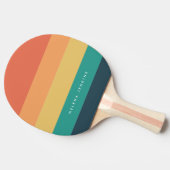Farbblock Horizontal gestreift Farbeneinfarbiges M Tischtennis Schläger (Seitenansicht)