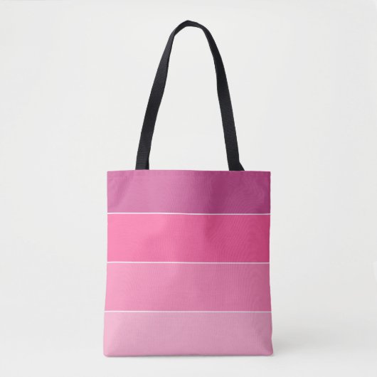 Farbblock Horizontale rosa Streifen Tasche (Vorderseite)