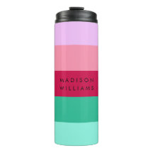 Farbblock Horizontaler Streifen Viva Magenta Frühj