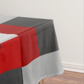 Farbblock in Rot und Grau Tischdecke (Beispiel)