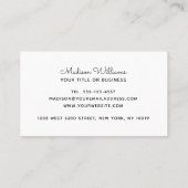 Farbblock in weiblichem Pink und Polka-Punktmuster Visitenkarte (Rückseite)