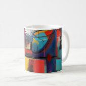 Farbblock-Jazz Kaffeetasse (VorderseiteRechts)