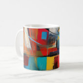Farbblock-Jazz Kaffeetasse (Vorderseite Links)