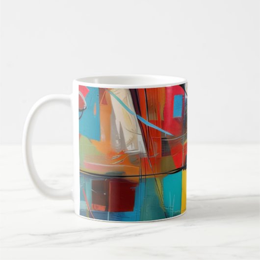 Farbblock-Jazz Kaffeetasse (Links)